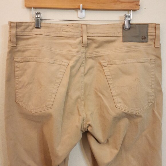 AG Adriano Goldschmied Everett Slim Straight Khaki Pants 36x32 Preppy Normcore - Picture 11 of 14